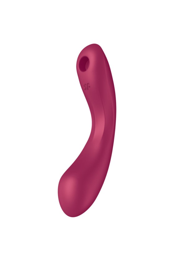 SATISFYER - CURVE TRINITY 1 AIR PULSE VIBRATION ROUGE