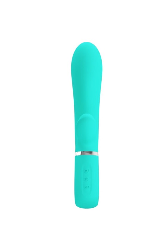 PRETTY LOVE - THOMAS VIBRADOR MULTIFUNCIÓN PUNTO G VERDE AGUA