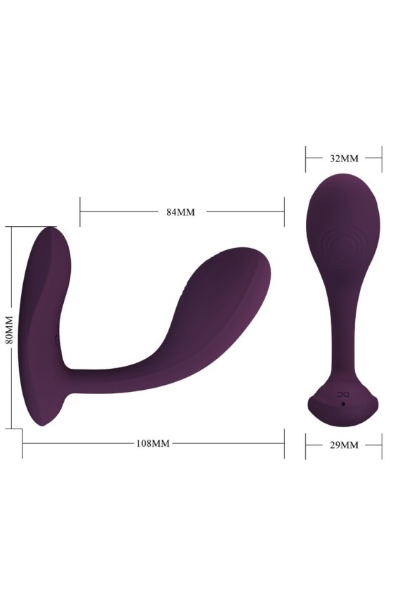 PRETTY LOVE - APP BAIRD G-SPOT 12 VIBRACIONES RECARGABLE LILA