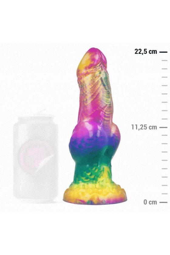 EPIC - DILDO IRIS CON TESTICOLI ARCOBALENO DI PIACERE