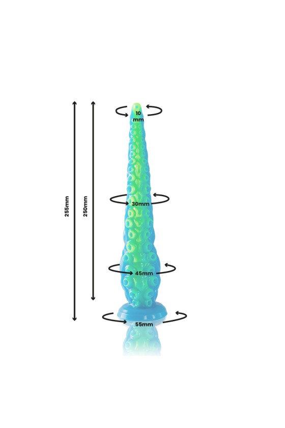 EPIC - DILDO TENTÁCULO DELGADO FLUORESCENTE SCYLLA TAMAÑO PEQUEÑO