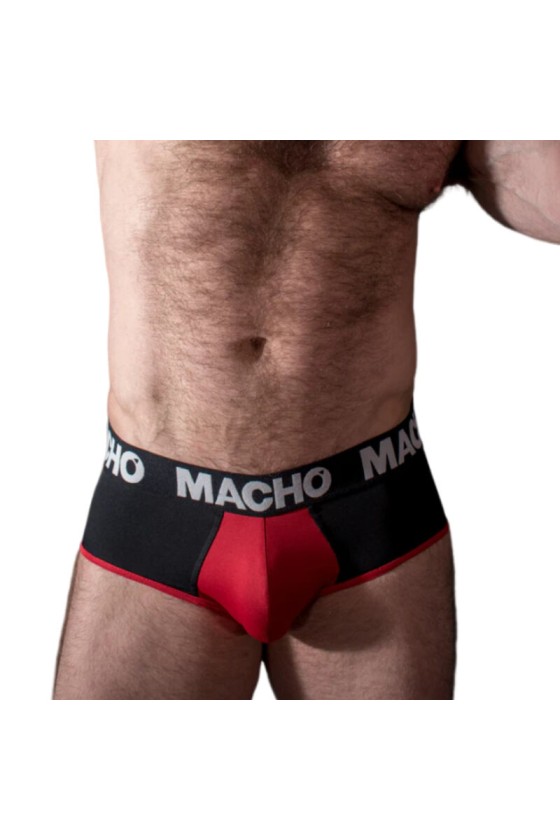 MACHO - MS26N SLIP PRETO/VERMELHO S