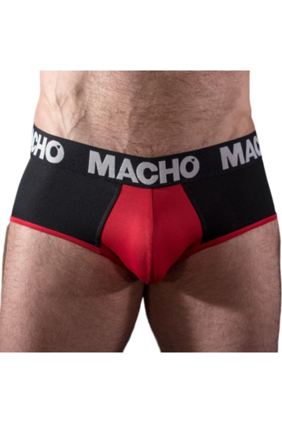 MACHO - MS26N SLIP PRETO/VERMELHO S