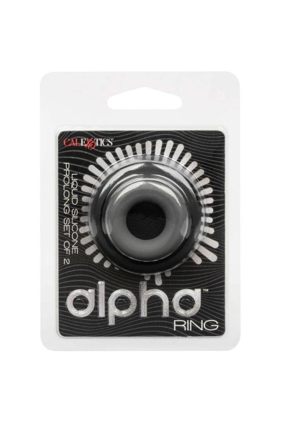 CALIFORNIA EXOTICS - CONJUNTO ALPHA PROLONG DE 2 ANÉIS CINZA