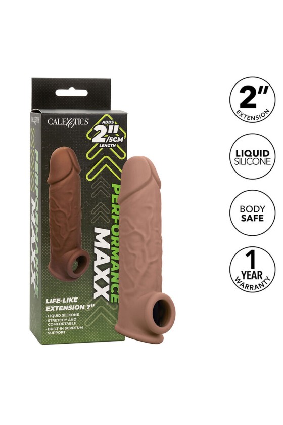 CALIFORNIA EXOTICS - PERFORMANCE MAXX LIFE-LIKE EXTENSION 7 BROWN SKIN