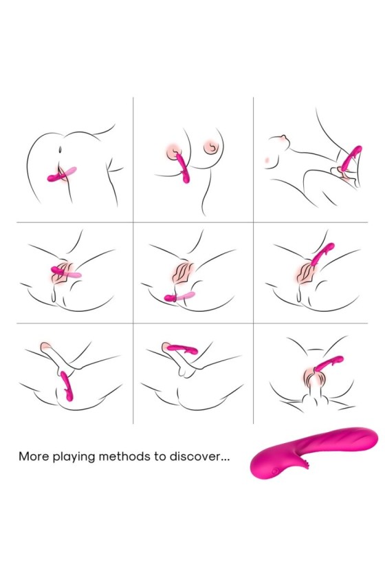 ARMONY - ROMANCE VIBRATOR WITH STIMULATOR FUCHSIA