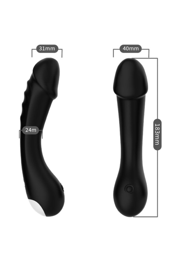 ARMONY - DILDO VIBRADOR G-SPOT SILICONE PRETO