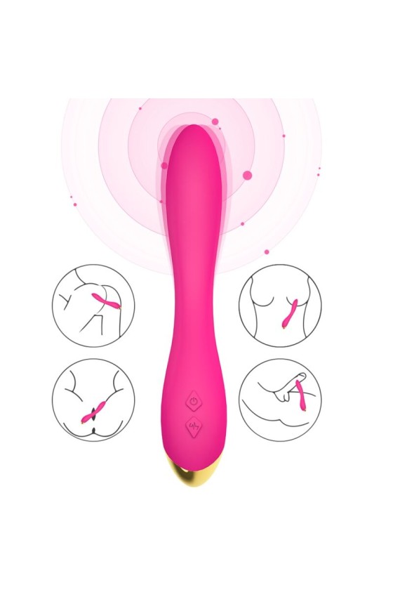 ARMONY - FLAMINGO VIBRADOR MULTPOSIÇÃO FÚCSIA