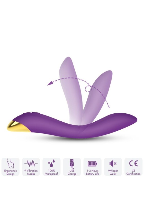 ARMONY - FLAMINGO VIBRADOR MULTIPOSICIÓN MORADO