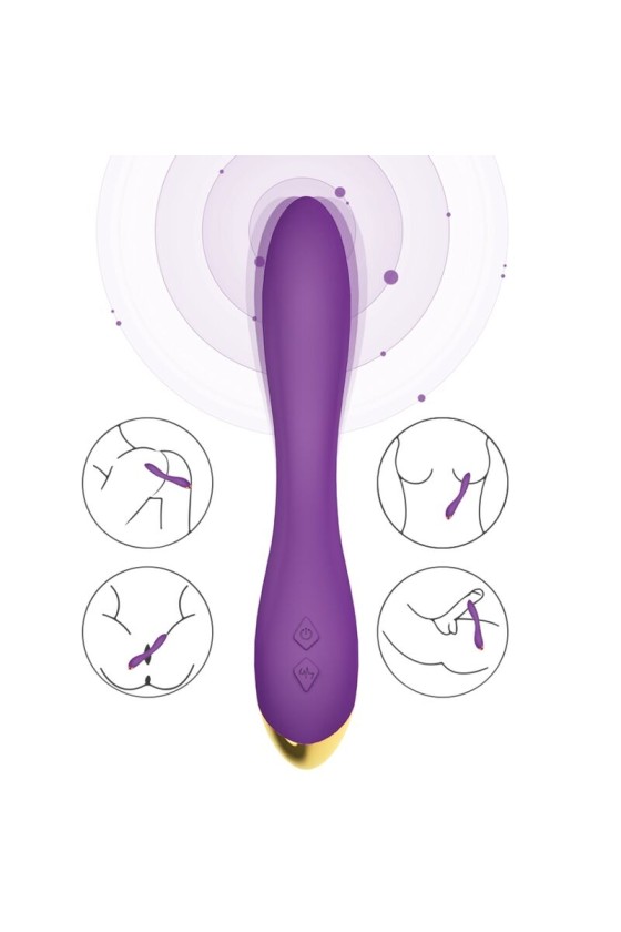 ARMONY - FLAMINGO VIBRADOR MULTIPOSICIÓN MORADO