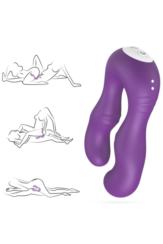 ARMONY - VIBRADOR SERAPH DUPLO CONTROLE REMOTO ROXO