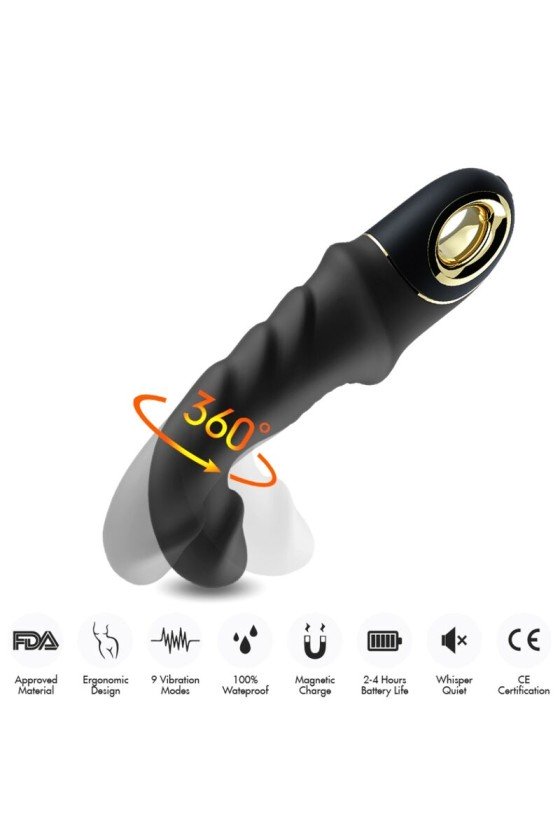 ARMONY - JOYBLADE DILDO VIBRADOR ROTADOR NEGRO