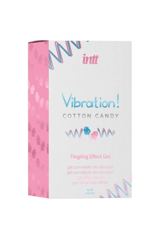 INTT - GEL VIBRADOR LÍQUIDO ALGODÓN DE AZÚCAR ESTIMULANTE ÍNTIMO POTENTE 15 ML