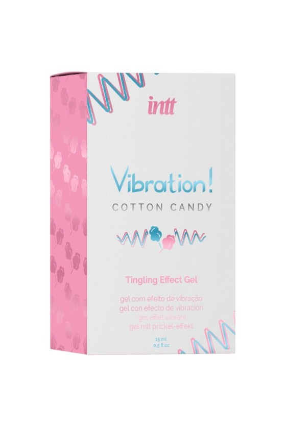 INTT - PODEROSO ESTIMULANTE ÍNTIMO ALGODÃO DOCE GEL VIBRADOR LÍQUIDO 15 ML