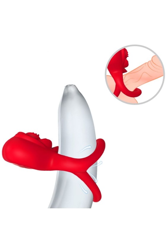 ARMONY - RING VIBRATOR HEART RED