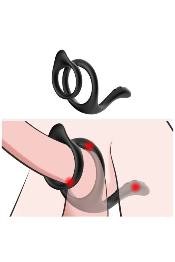 ARMONY - TAIL DOUBLE ANAL RING BLACK