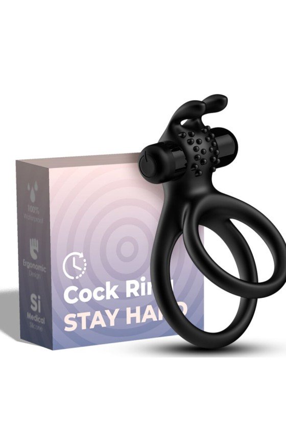 ARMONY - TRAVELER DOUBLE VIBRATOR RING FOR COUPLES RABBIT BLACK