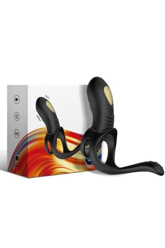 ARMONY - JOY JUMPER ANILLO VIBRADOR PARA PAREJAS PLUG ANAL NEGRO