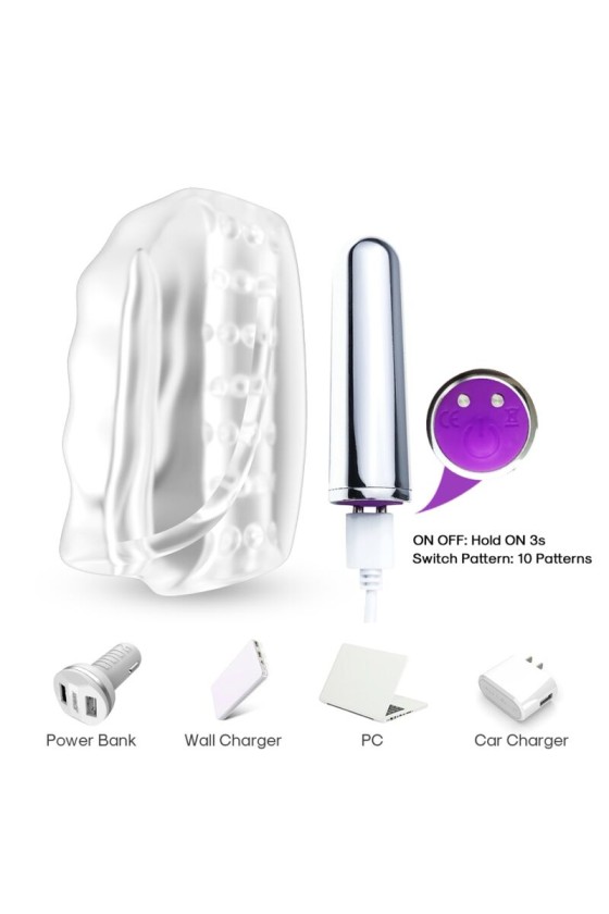 ARMONY - MASTER MASTURBATOR  VIBRATOR TRANSPARENT