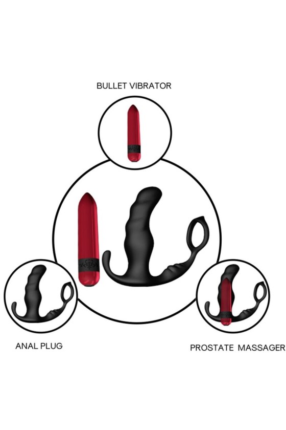 ARMONY - KNIGHT VIBRATOR ANAL PROSTATA  RING FERNBEDIENUNG SCHWARZ