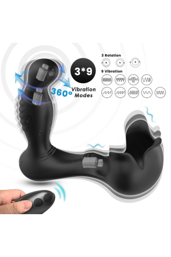 ARMONY - VIBRATEUR SURROUND ANAL  STIMULATEUR TESTICULOS TÉLÉCOMMANDE NOIR