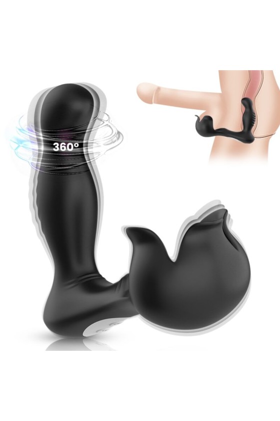 ARMONY - VIBRADOR SURROUND ESTIMULADOR ANAL TESTICULOS CONTROL REMOTO NEGRO