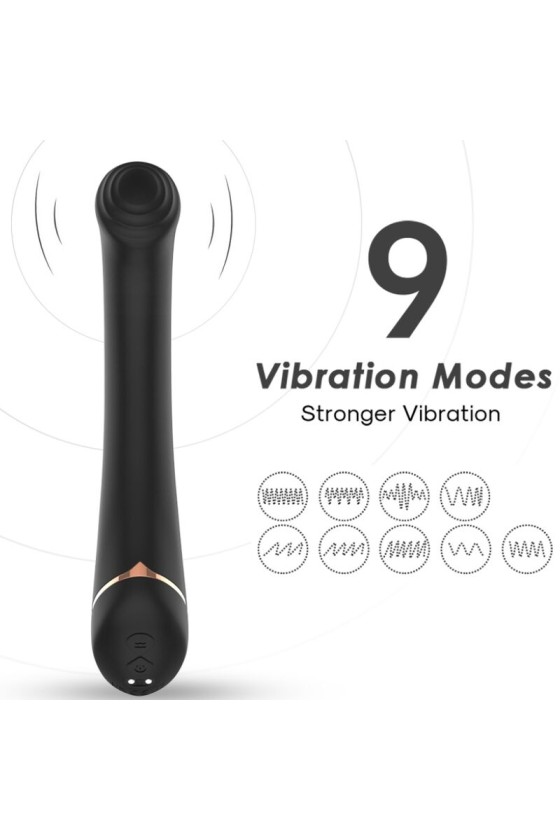 ARMONY - VIBRATEUR FALT HEAD SILICONE NOIR