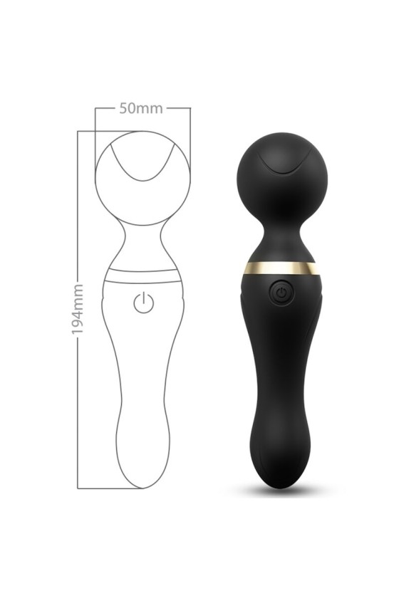 ARMONY - MASSAGER E VIBRADOR FREEZA CABEÇA SUPER FLEXÍVEL PRETA