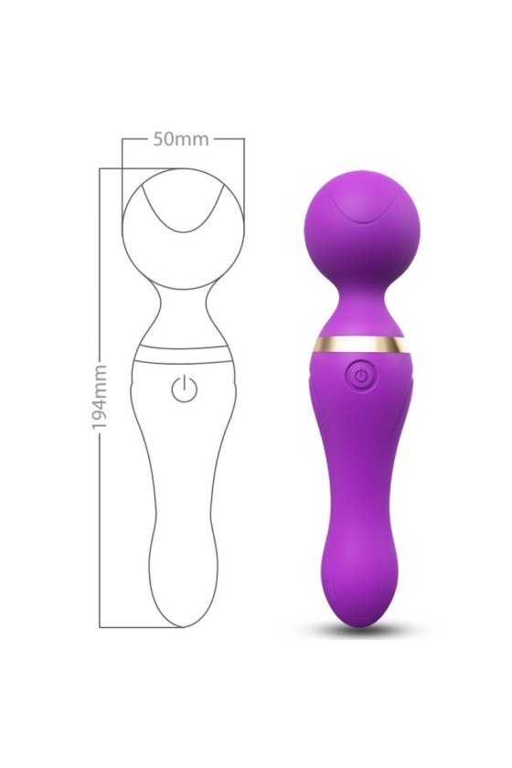 ARMONY - FREEZA MASAJEADOR VIBRADOR CABEZA SUPER FLEXIBLE MORADO