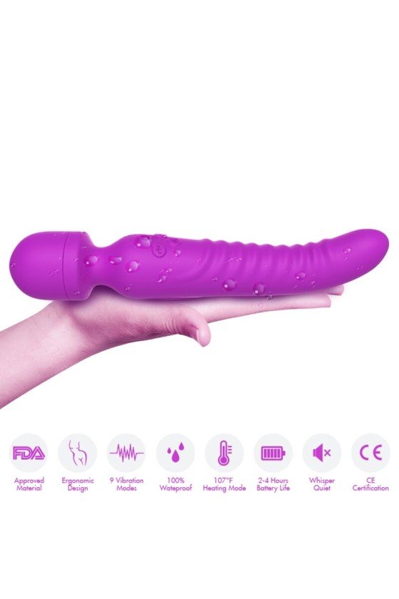 ARMONY - MISSION MASSAGER  VIBRATEUR EFFET CHALEUR VIOLET