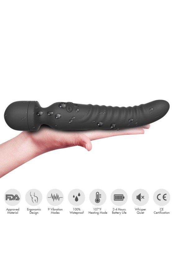 ARMONY - MISSION MASAJEADOR VIBRADOR EFECTO CALOR NEGRO