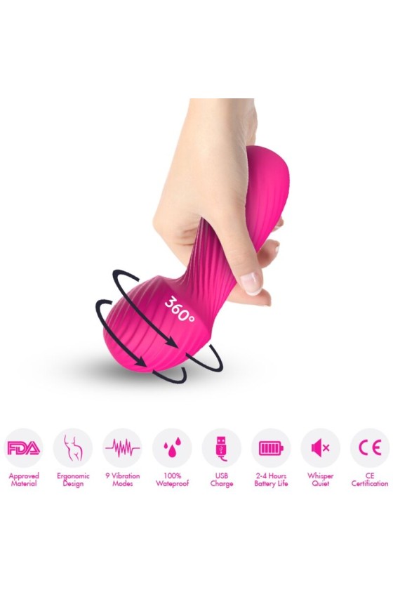 ARMONY - DAZZLE MASSAGER E VIBRADOR PEQUENO FÚCSIA