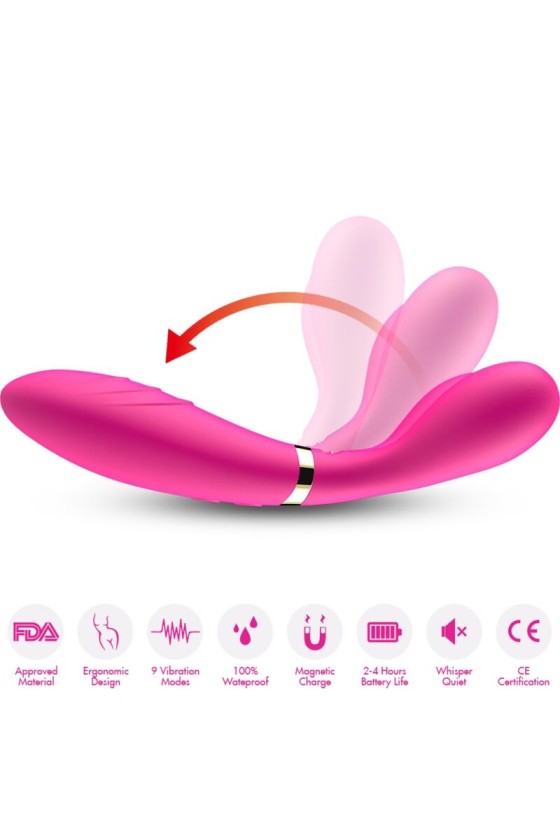 ARMONY - Y-WAND MASSAGER  VIBRATOR DOPPELKOPF FUCHSIA