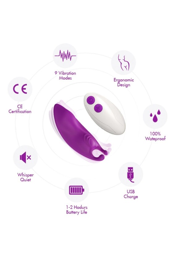 ARMONY - HONEYBEE WEARABLE PANTIES VIBRATOR G-SPOT REMOTE CONTROL PURPLE