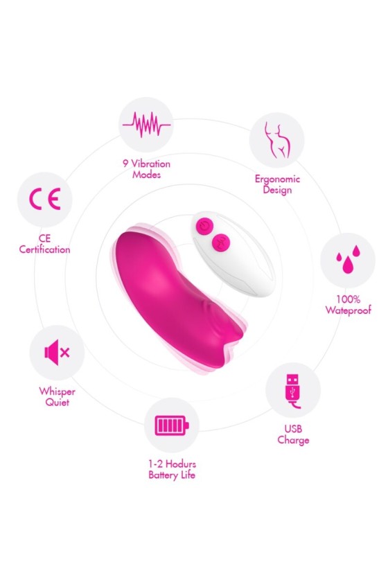 ARMONY - BUTTERFLY TRAGBARES HÖSCHEN VIBRATOR FERNBEDIENUNG ROSA