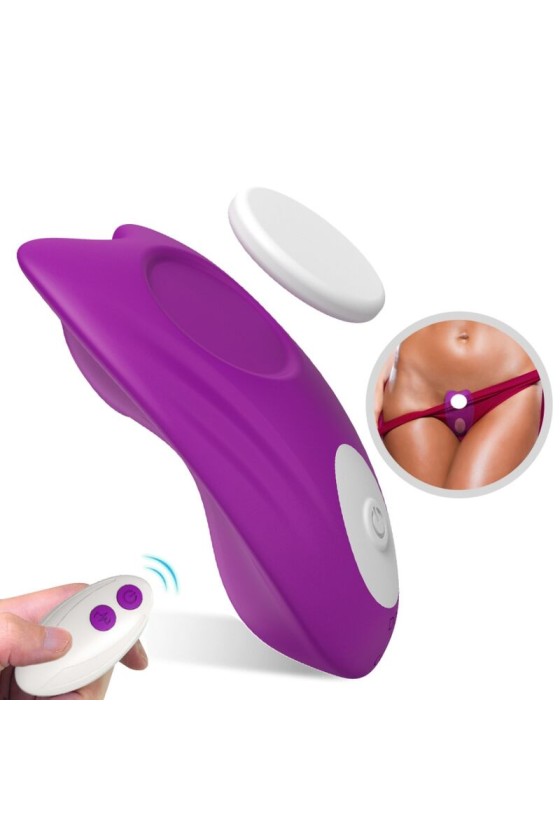 ARMONY - BRAGUITAS MARIPOSAS VIBRADOR CONTROL REMOTO MORADO