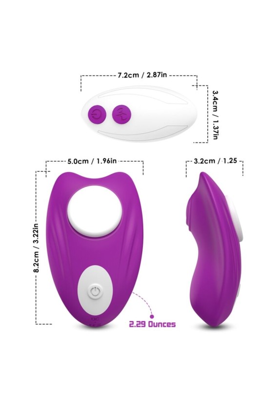 ARMONY - BUTTERFLY WEARABLE PANTIES VIBRATOR REMOTE CONTROL PURPLE