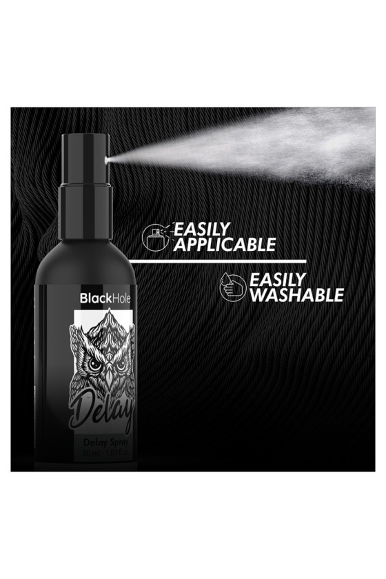 BLACK HOLE - SPRAY RETRASADOR A BASE DE AGUA 30 ML