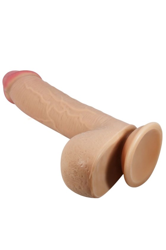 PRETTY LOVE - SLIDING SKIN SERIES REALISTIC DILDO WITH SLIDING SKIN SUCTION CUP FLESH 23.4 CM