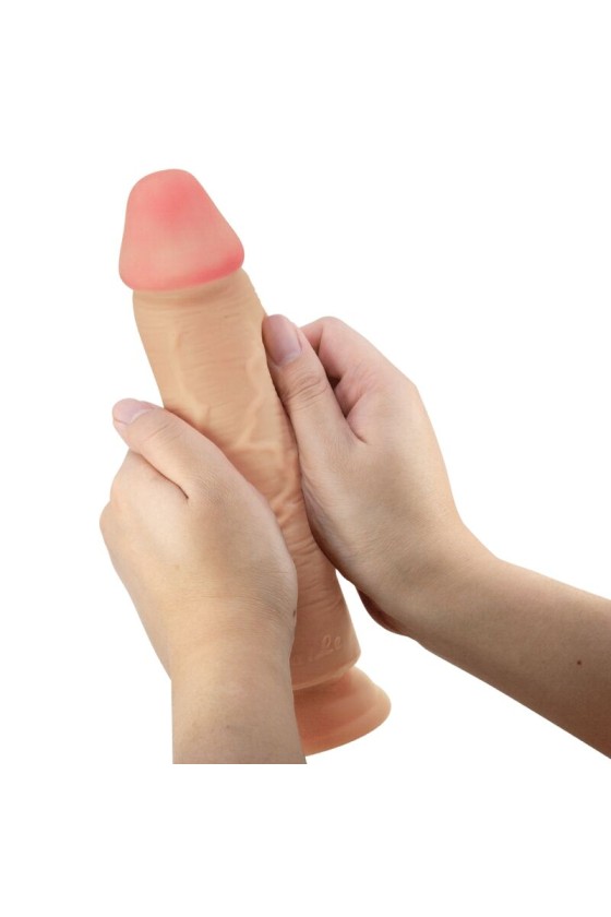 PRETTY LOVE - SLIDING SKIN SERIES REALISTIC DILDO WITH SLIDING SKIN SUCTION CUP FLESH 23.4 CM