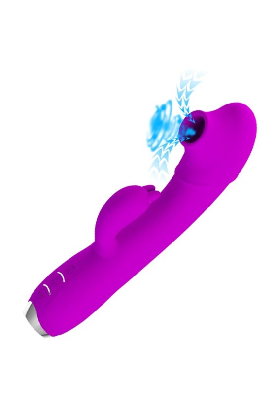 PRETTY LOVE - REGINA RECHARGEABLE VIBRATOR-SUCKER PURPLE