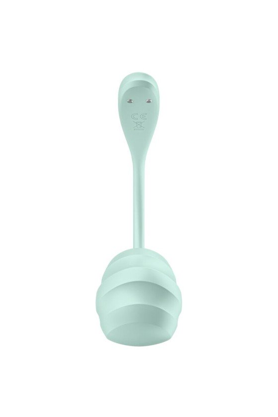 SATISFYER - STIMOLATORE PUNTO G PETALE LISCIO VERDE ACQUA APP GRATUITA