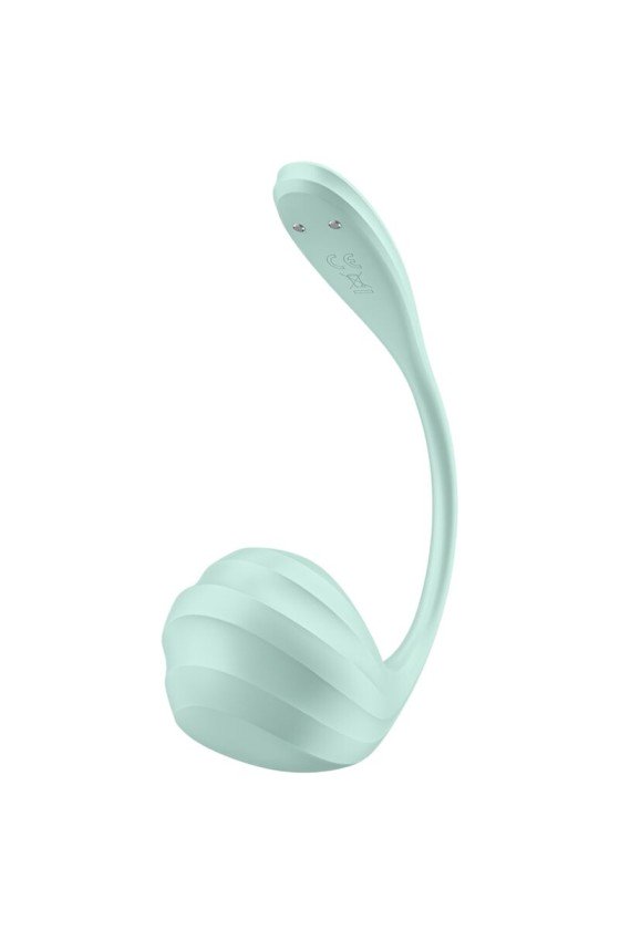 SATISFYER - STIMOLATORE PUNTO G PETALE LISCIO VERDE ACQUA APP GRATUITA