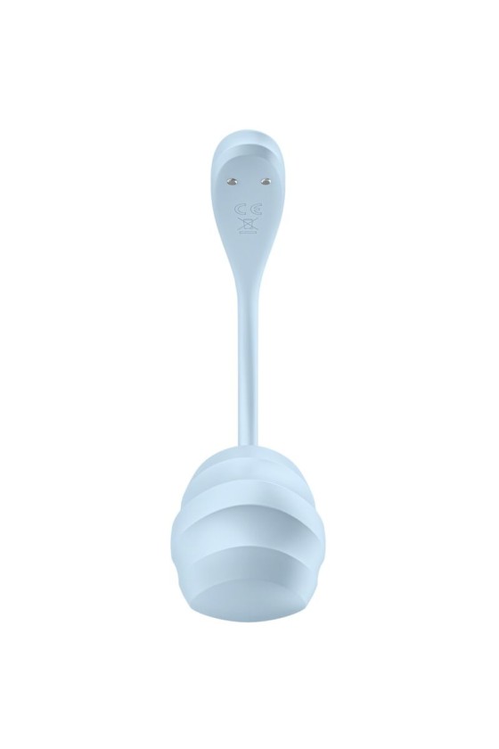 SATISFYER - APPLICATION GRATUITE STIMULATEUR DE POINT G PÉTALE LISSE BLEU CIEL