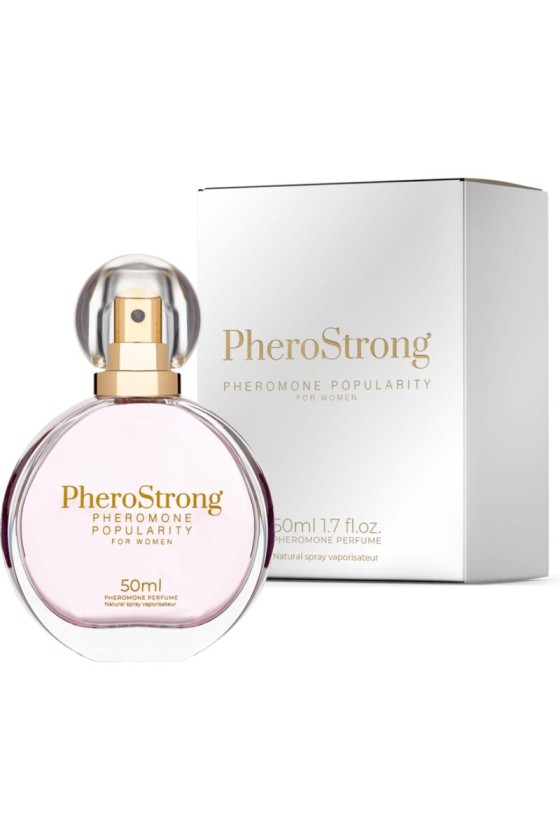 PHEROSTRONG - PERFUME DE FEROMÔNIOS POPULARIDADE PARA MULHER 50 ML