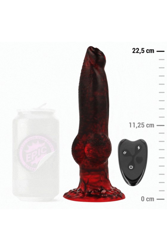 EPIC - PROMETHEUS DILDO TITAN EN LLAMAS MANDO A DISTANCIA RECARGABLE