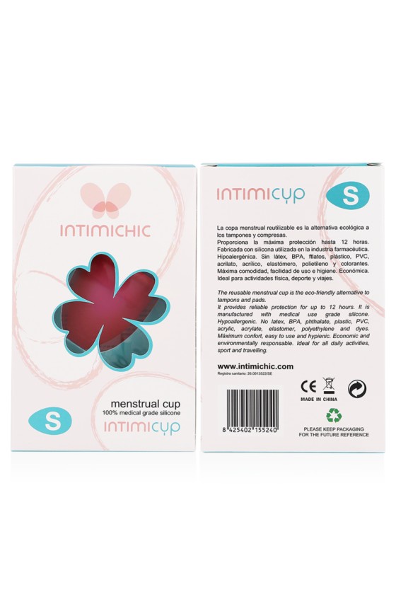 INTIMICHIC - COPA MENSTRUAL DE SILICONA GRADO MÉDICO - TALLA S