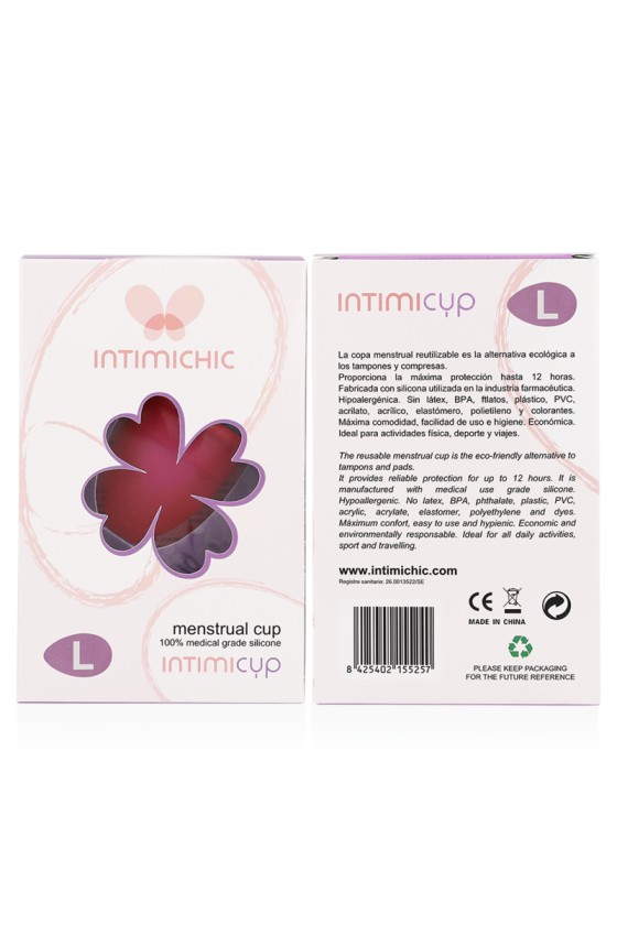 INTIMICHIC - COPA MENSTRUAL DE SILICONA GRADO MÉDICO - TALLA L