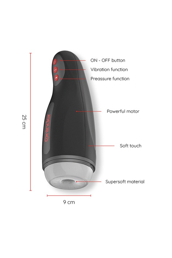 ONINDER - MASTURBATEUR MASCULIN RECHARGEABLE SEOUL 10 VITESSES - APPLICATION GRATUITE