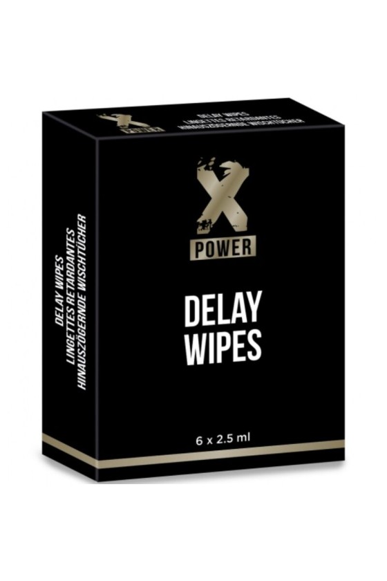 X POWER - DELAY WIPES 6 UNITS